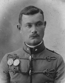 Hussar wearing a normal pattern variant badge