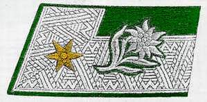 Landesschtzen/Kaiserschtzen Major's left hand collar patch