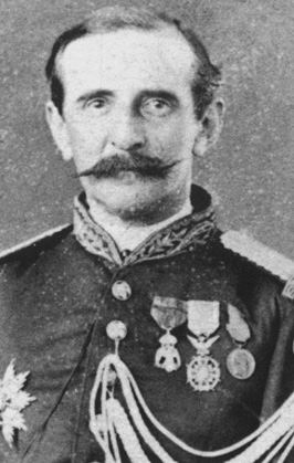 Prinz Salm-Salm in the "borrowed" Mexican General's uniform